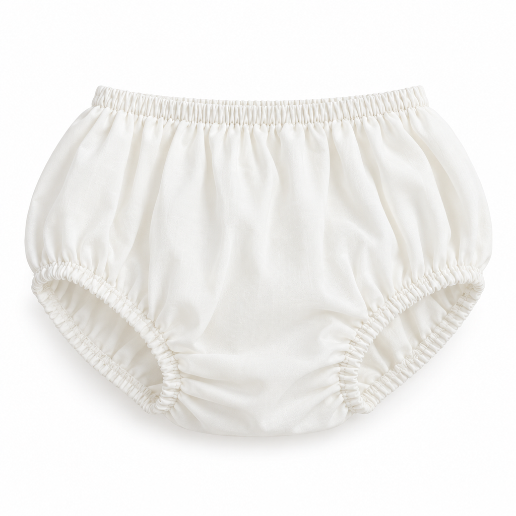 Robe de cérémonie bébé fille blanche en tulle pailleté avec bloomer – 6 à 24 mois