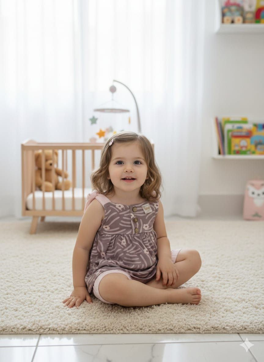 Ensemble bébé fille top avec short – 6 à 18 mois