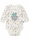 Body bébé écru motif cactus