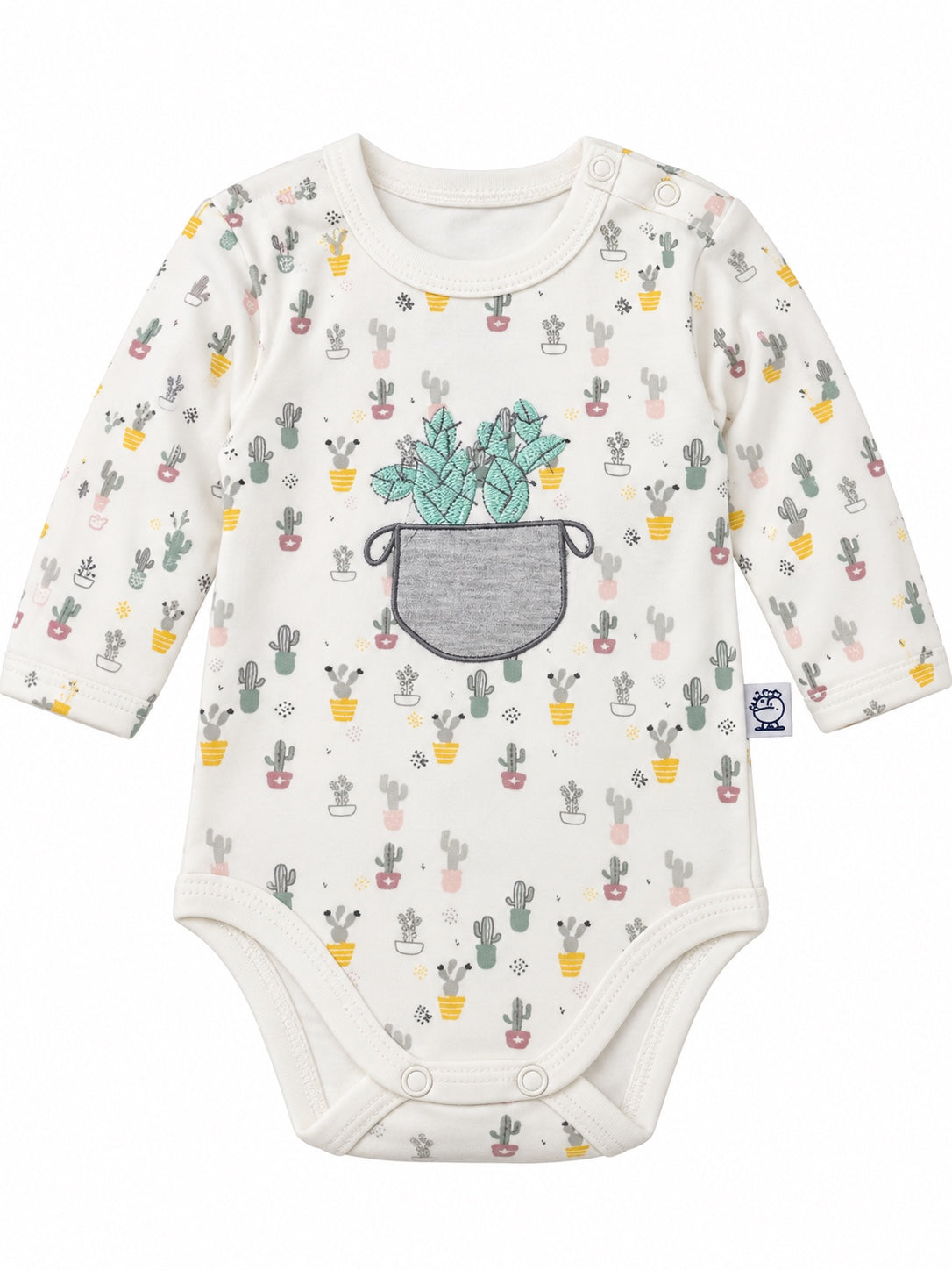 Body bébé écru motif cactus