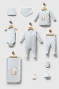 Coffret de naissance Bebelinna lapins bleu ciel