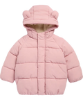 Doudoune bébé rose devant