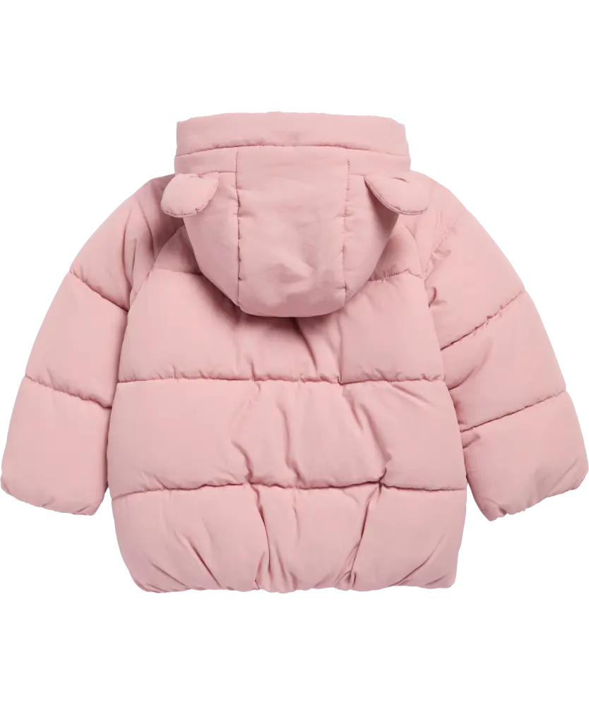 Doudoune bébé rose dos