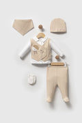 Ensemble naissance Bebelinna beige motif ourson