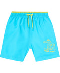 Short de bain garçon turquoise crocodile – 18 mois à 6 ans