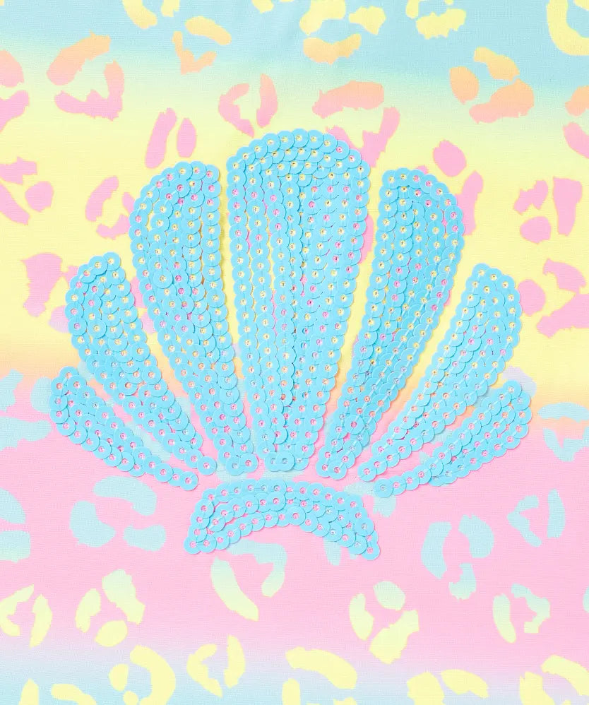 Maillot de bain fille coquillage multicolore – 18 à 24 mois