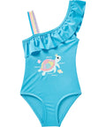 Maillot de bain fille tortue turquoise – 18 à 24 mois