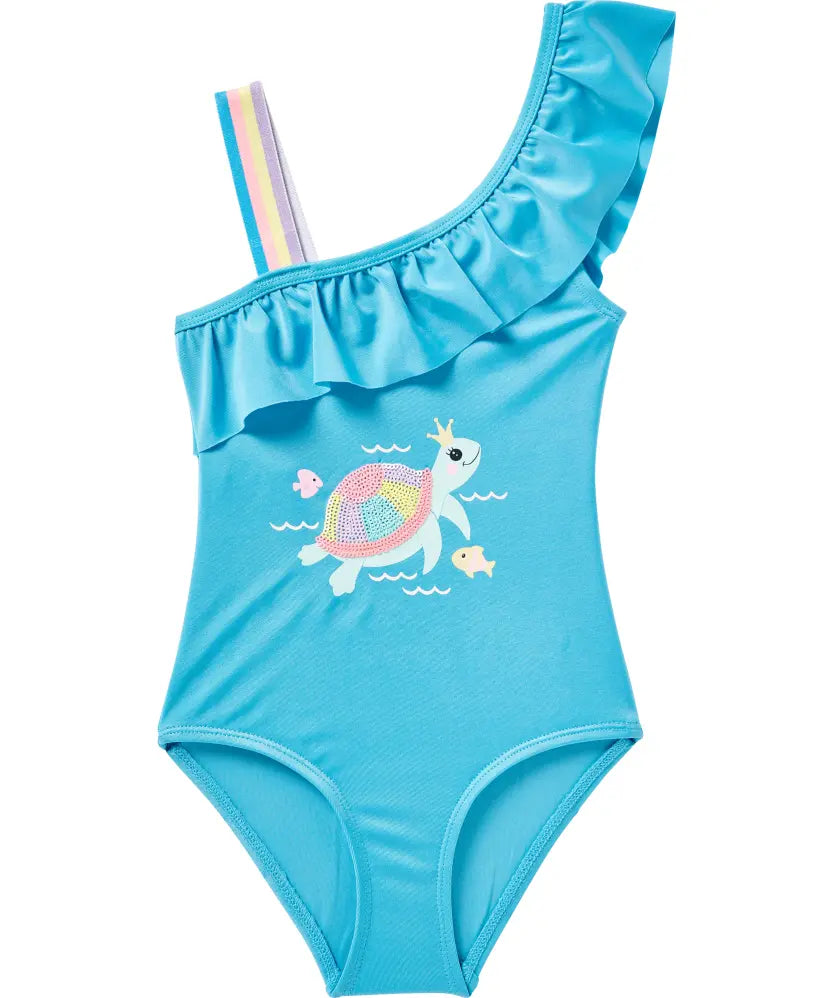 Maillot de bain fille tortue turquoise – 18 à 24 mois
