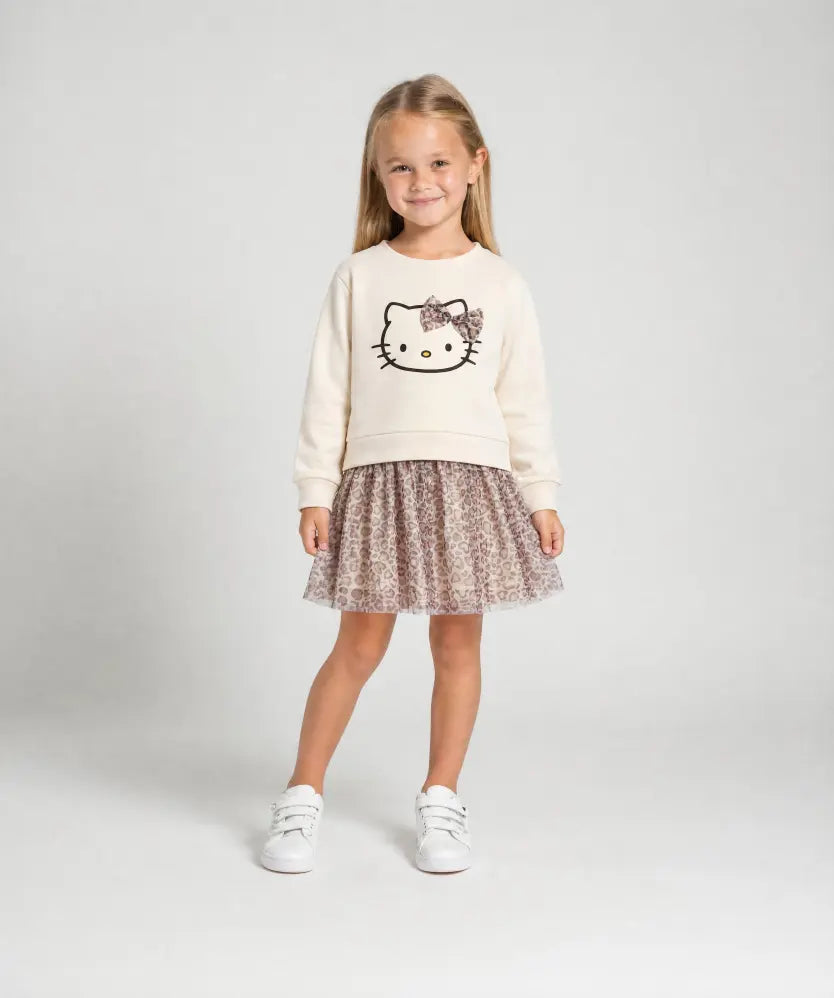 Robe fille Hello Kitty portée